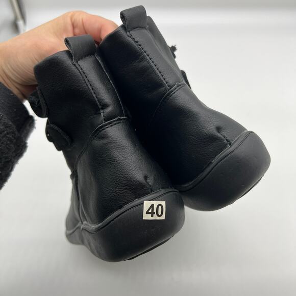 Ankle Boots Round Toe Casual Comfortable Lightweight Black Size 9US /40CN - Picture 5 of 12